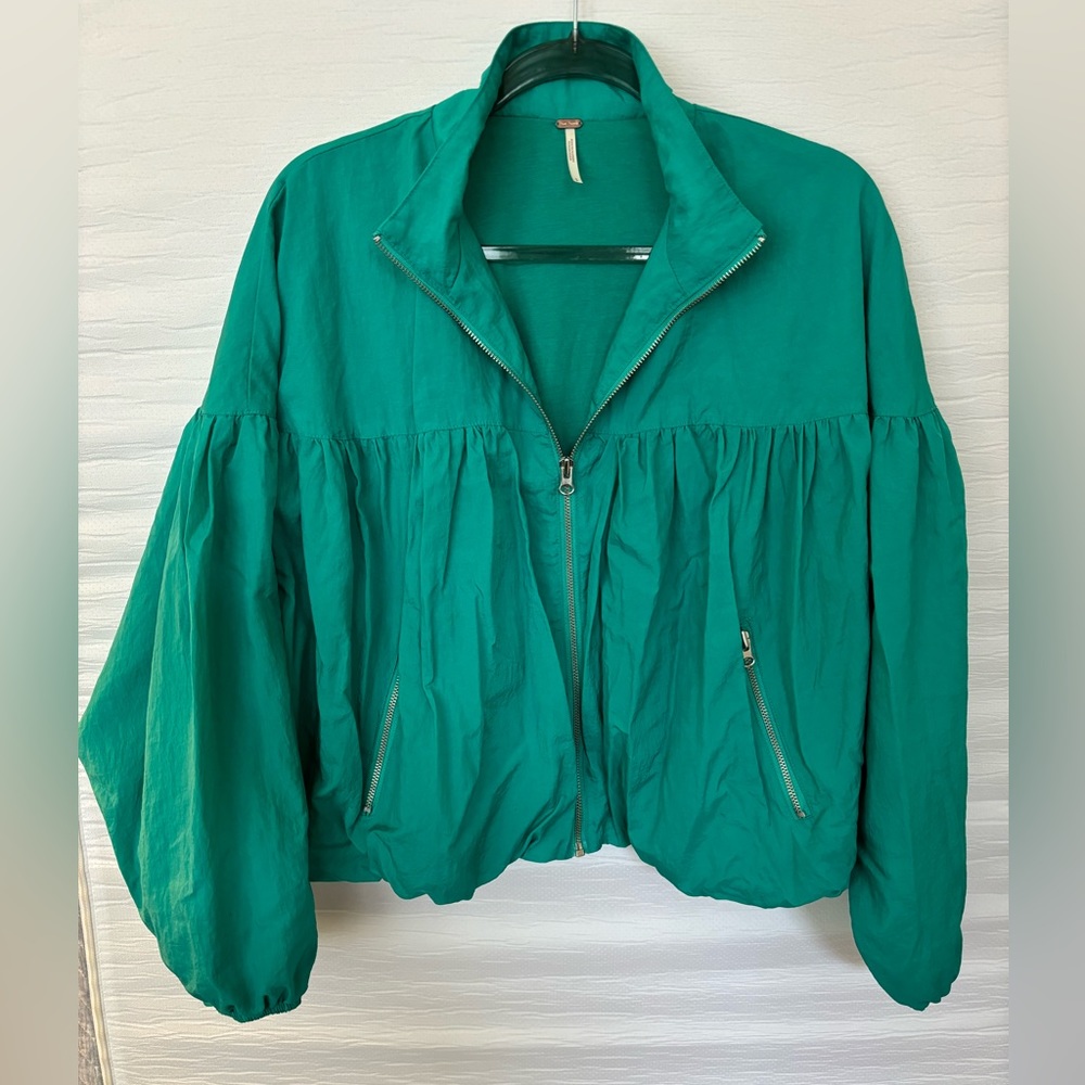 Free People windbreaker bomber jacket